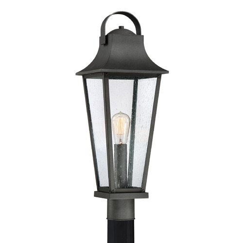 Quoizel Lighting Galveston Post Light in Mottled Black by Quoizel Lighting GLV9008MB