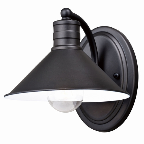 Vaxcel Lighting Akron Oil Rubbed Bronze & Matte White Sconce