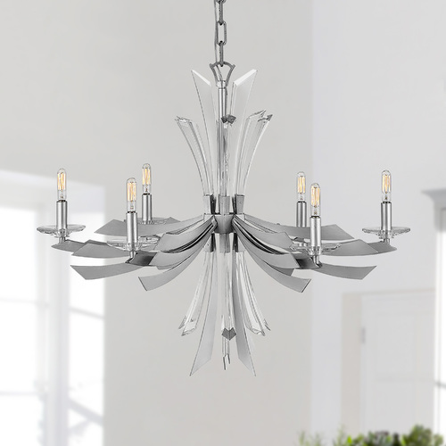 Fredrick Ramond Vida 29.25-Inch Chandelier in Glacial by Fredrick Ramond FR40908GG