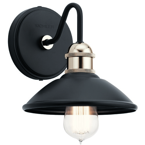 Kichler Lighting Clyde Black Wall Sconce by Kichler Lighting 45943BK