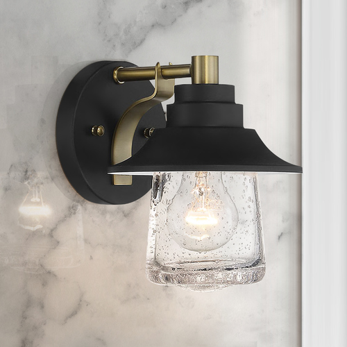 Westfield Manor Sand Coal with Soft Brass Sconce by Minka Lavery