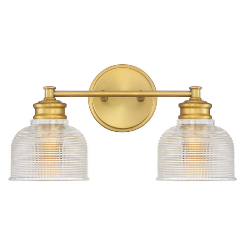 16-Inch Bathroom Light in Natural Brass by Meridian