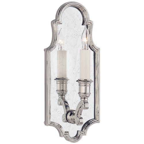 E.F. Chapman Sussex Framed Sconce in Polished Nickel by Visual Comfort Signature