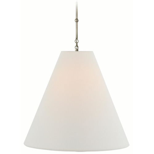 Visual Comfort Signature Collection Visual Comfort Signature Collection Goodman Antique Nickel Pendant Light with Conical Shade TOB5014AN-L