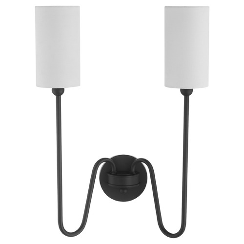 Quorum Lighting Charlotte Matte Black Sconce by Quorum Lighting 597-2-59