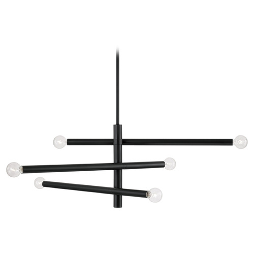 Capital Lighting Zane Matte Black Chandelier