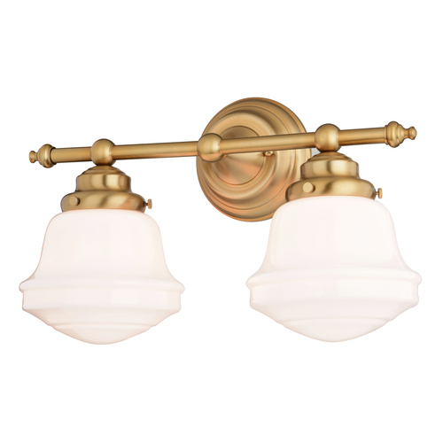 Huntley Natural Brass Bathroom Light by Vaxcel Lighting