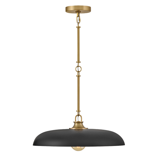 Sadie Large Pendant in Lacquered Brass & Black by Hinkley Lighting