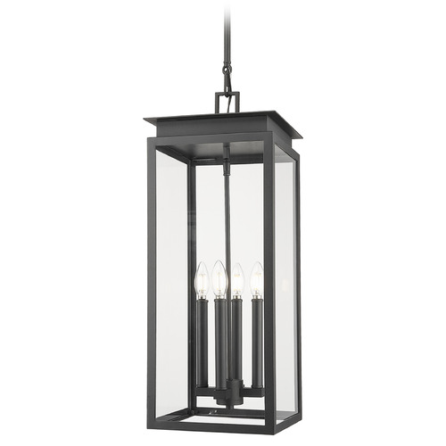 Z-Lite Nova Black Outdoor Hanging Light