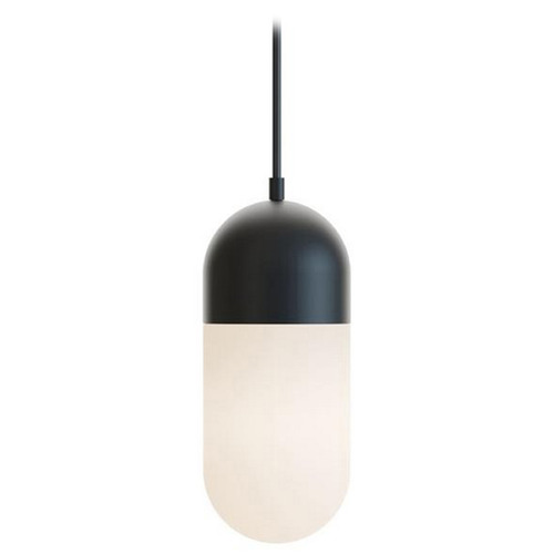 Afx Lighting Irvine Black LED Mini-Pendant Light with Oblong Shade