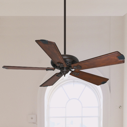 Casablanca 60-Inch Fellini in Brushed Cocoa with Walnut Blades