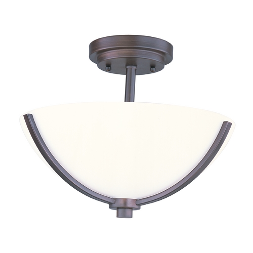 Deven Oil Rubbed Bronze Semi-Flush Mount by Maxim Lighting