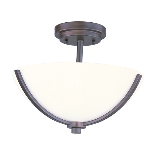 Maxim Lighting Deven Oil Rubbed Bronze Semi-Flush Mount by Maxim Lighting 20031SWOI