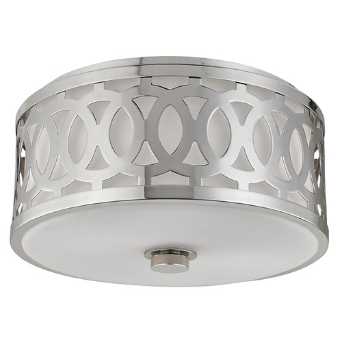 Hudson Valley Lighting Genesee 2-Light Flush Mount in Polished Nickel by Hudson Valley Lighting 4314-PN