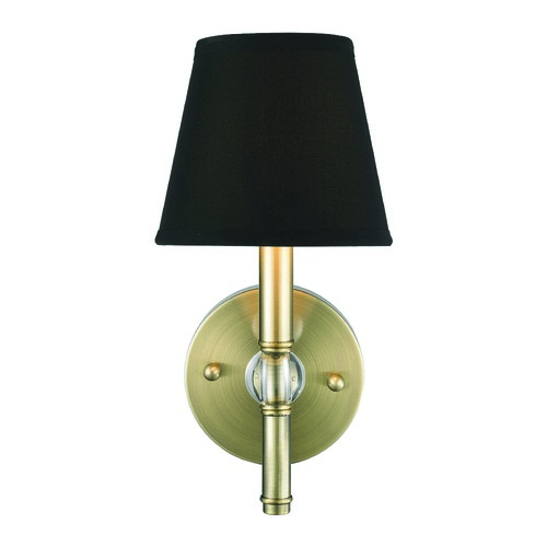Golden Lighting Waverly Aged Brass Sconce