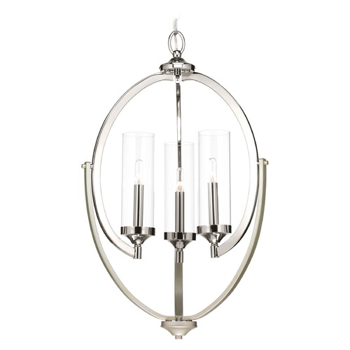 Evoke Chandelier in Polished Nickel by Progress Lighting
