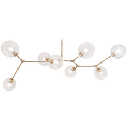 Fairfax Brushed Brass Chandelier by Avenue Lighting