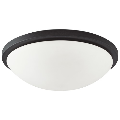 Button Black LED Flush Mount by Nuvo Lighting