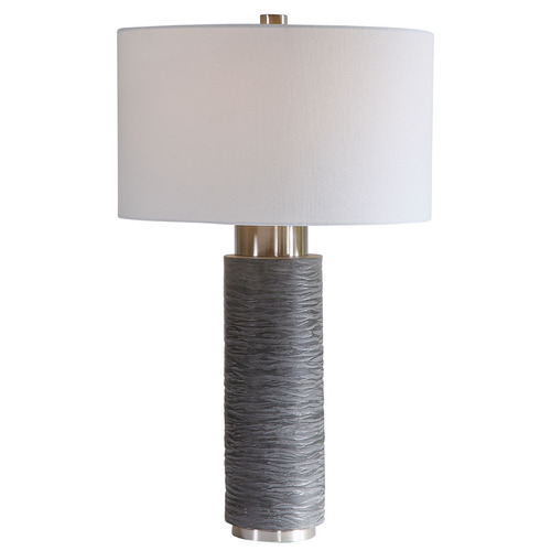 Uttermost Lighting Strathmore 28-Inch Table Lamp in Brushed Nickel by Uttermost 26357