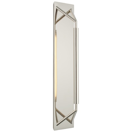 Visual Comfort Signature Collection Kelly Wearstler Appareil Large Sconce in Nickel by Visual Comfort Signature KW2700PN