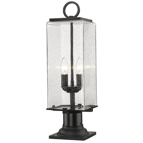 Sana Black Post Light by Z-Lite