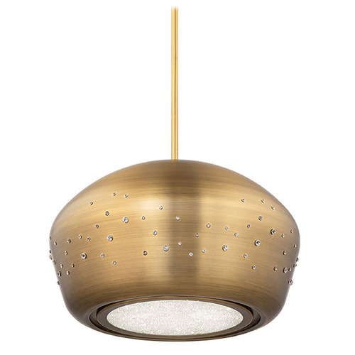 Schonbek Beyond Astral Aged Brass LED Pendant Light with Bowl / Dome Shade
