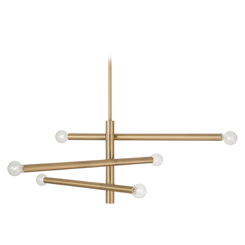 Capital Lighting Zane Aged Brass Chandelier