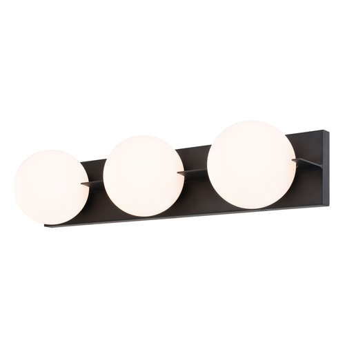 Parkview Matte Black Bathroom Light by Vaxcel Lighting