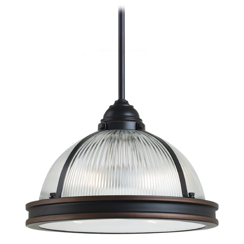 Generation Lighting Pratt Street Prismatic Pendant in Autumn Bronze by Generation Lighting 65061-715