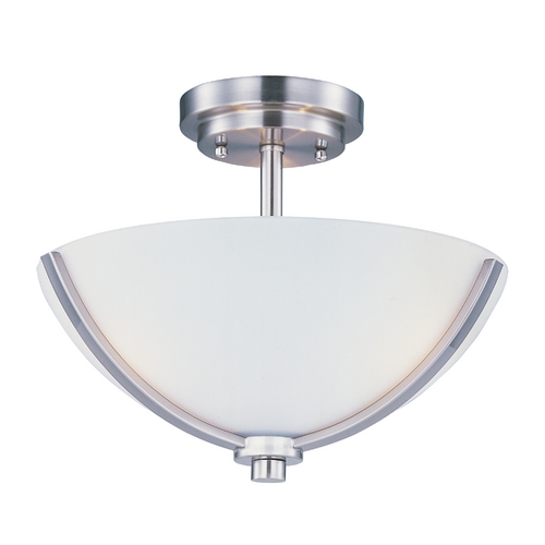 Deven Satin Nickel Semi-Flush Mount by Maxim Lighting