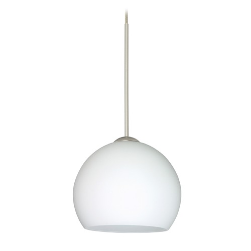 Besa Lighting Besa Lighting Palla Satin Nickel Mini-Pendant Light 1XT-565807-SN