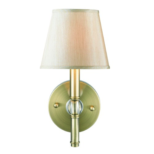 Waverly Aged Brass Sconce by Golden Lighting