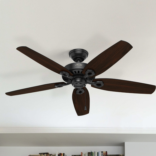 Builder Elite Damp Matte Black Ceiling Fan by Hunter Fan Company