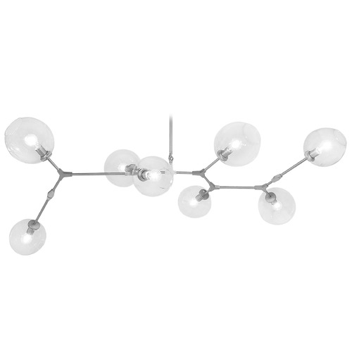 Fairfax Matte Chrome Chandelier by Avenue Lighting