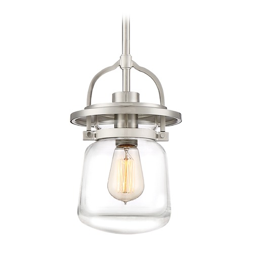 Quoizel Lighting LaSalle Outdoor Hanging Light in Brushed Nickel by Quoizel Lighting LLE1507BN
