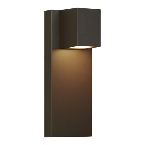 Quadrate LED Warm Dim Outdoor Wall Light in Bronze by Visual Comfort Modern