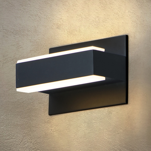Omni 7-Inch LED Wall Sconce in Black by ET2 Lighting