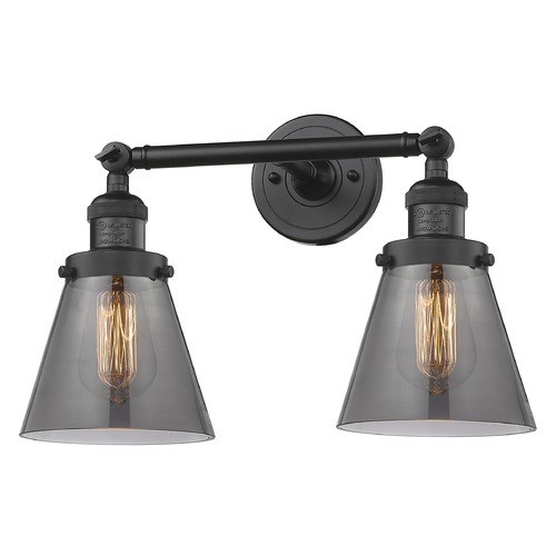 Small Cone Matte Black Bathroom Light by Innovations Lighting
