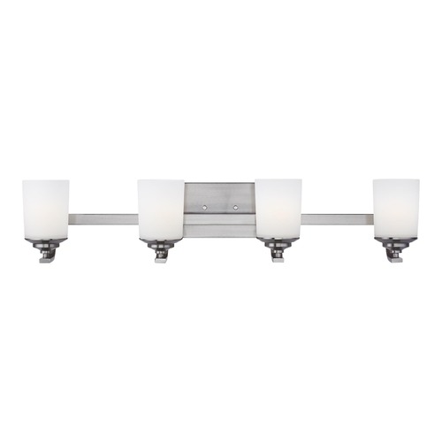 Kemal Brushed Nickel Bathroom Light by Generation Lighting