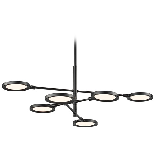 Visual Comfort Modern Collection Spectica 8-Light 277V LED Chandelier in Matte Black by Visual Comfort Modern 700LSSPCTB-LED930-277