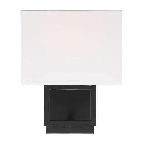 10.38-Inch High Wall Sconce in Matte Black by Meridian