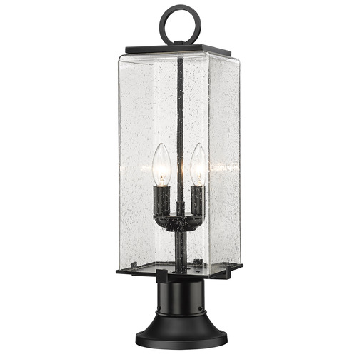 Sana Black Post Light by Z-Lite