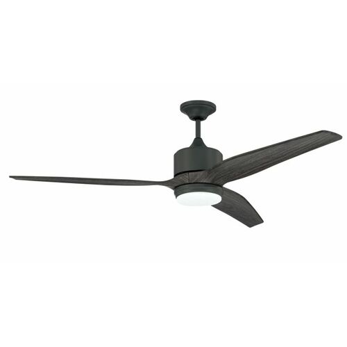 Craftmade Lighting Force Dark Graphite LED Ceiling Fan with Light