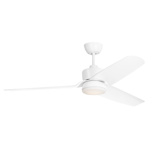 Colgin 56-Inch LED Fan in Matte White by VC Fan Collection