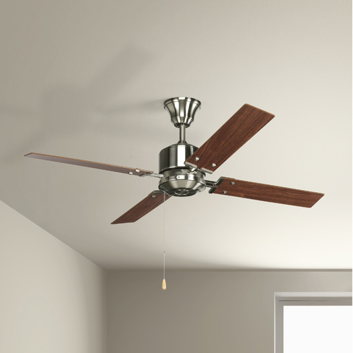 North Park 52-Inch Ceiling Fan in Brushed Nickel by Progress Lighting