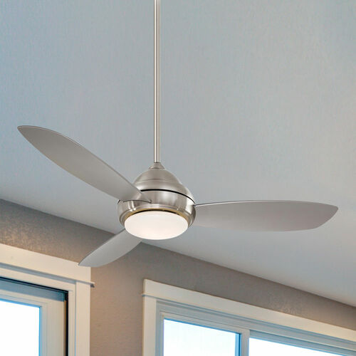 Minka Aire Concept I Brushed Nickel LED Ceiling Fan with Light