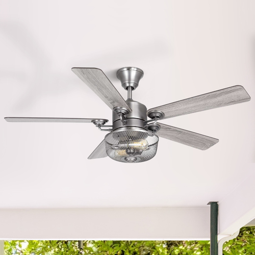 Greer Antique Nickel LED Ceiling Fan by Progress Lighting