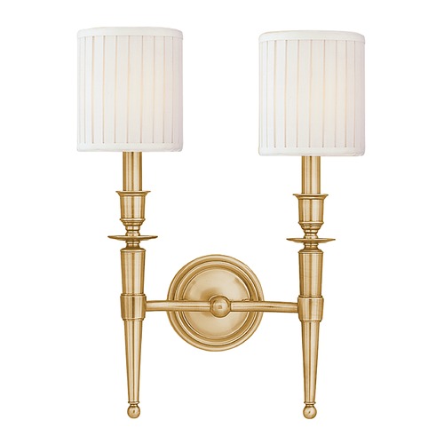 Hudson Valley Lighting Abington Aged Brass Sconce by Hudson Valley Lighting 4902-AGB