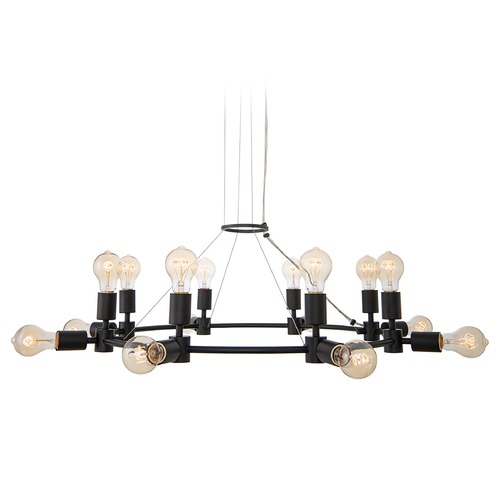 Kalco Lighting Union 16-Light Chandelier in Matte Black by Kalco Lighting 512372MB