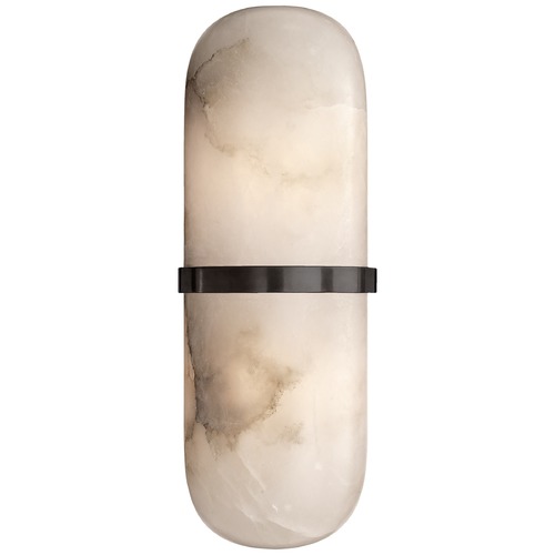Visual Comfort Signature Collection Kelly Wearstler Melange Pill Sconce in Bronze by Visual Comfort Signature KW2012BZALB